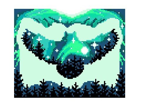 Häkelmuster * EULE SILHOUETTE - grün * Grafik für Fm Decke