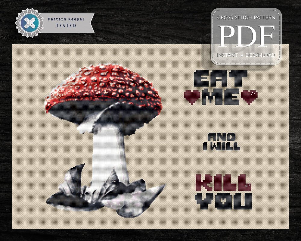 Eat Me > Cross Stitch Pattern PDF