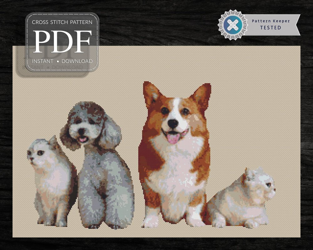 Four Friends > Cross Stitch Pattern PDF