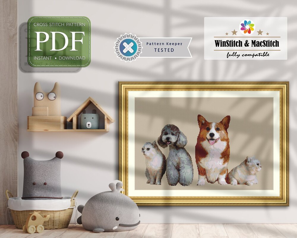 Four Friends > Cross Stitch Pattern PDF - Image 7