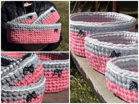 - OVAL - Basicanleitung mit einem Holzboden häkeln, ovales Utensilo, Korb