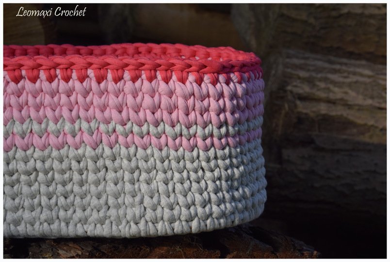 - OVAL - Basicanleitung mit einem Holzboden häkeln, ovales Utensilo, Korb