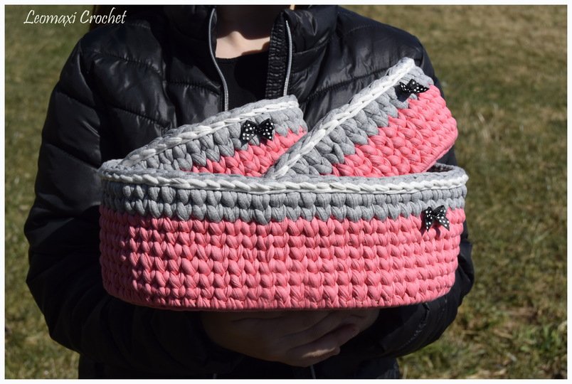 - OVAL - Basicanleitung mit einem Holzboden häkeln, ovales Utensilo, Korb