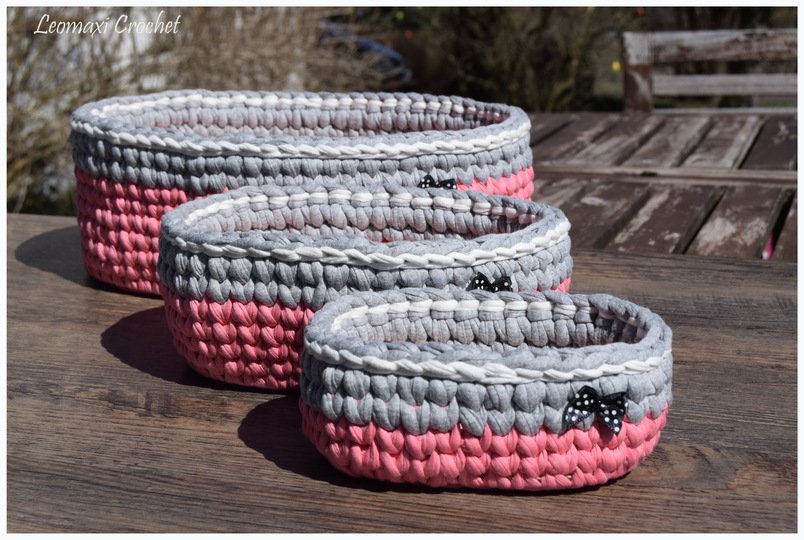 - OVAL - Basicanleitung mit einem Holzboden häkeln, ovales Utensilo, Korb