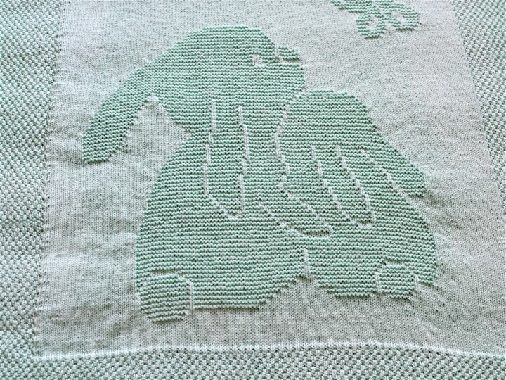 Strickanleitung Babydecke / Kinderdecke "Glücksmoment" - einfach