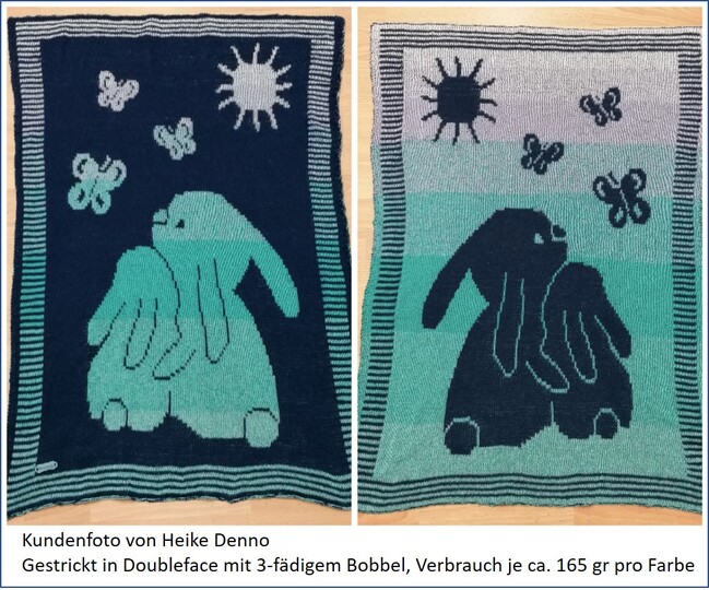 Strickanleitung Babydecke / Kinderdecke "Glücksmoment" - einfach