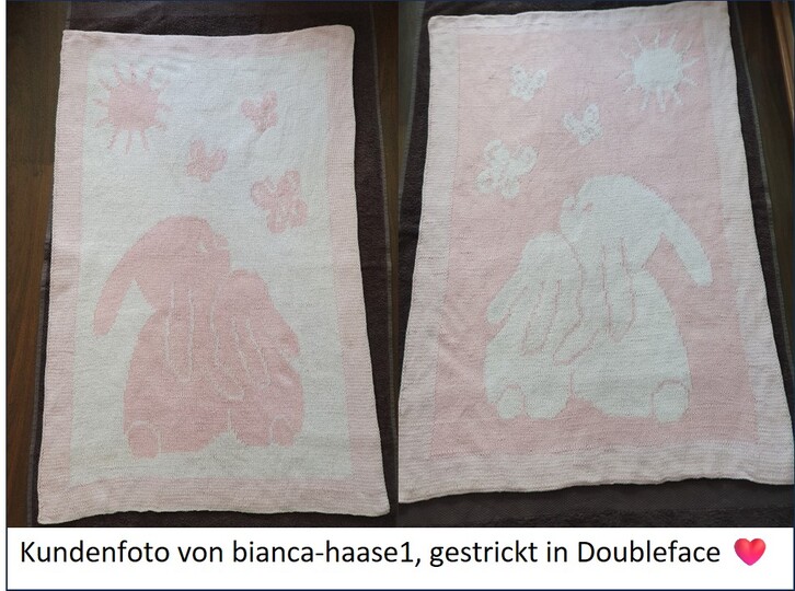 Strickanleitung Babydecke / Kinderdecke "Glücksmoment" - einfach