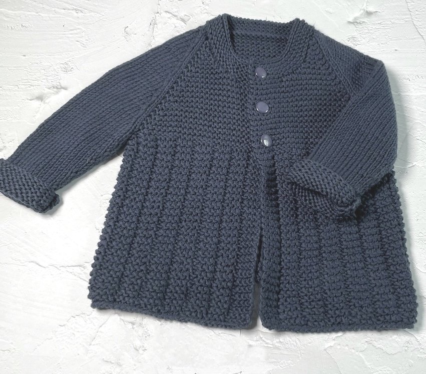 Strickanleitung Kinderjacke ANNIE Nr. 2 Größe 104 – 134 Kinder