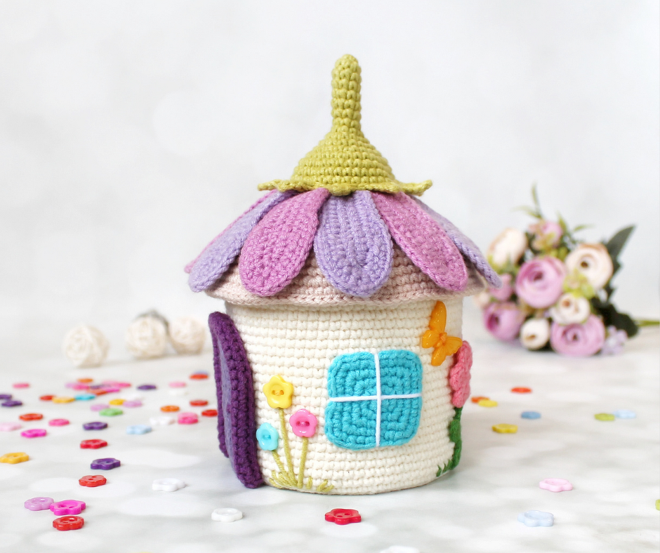 Flower House Pattern Crochet Pattern