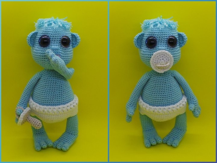 Häkelanleitung Monsterbaby Milo