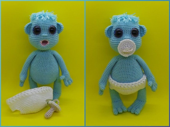 Häkelanleitung Monsterbaby Milo