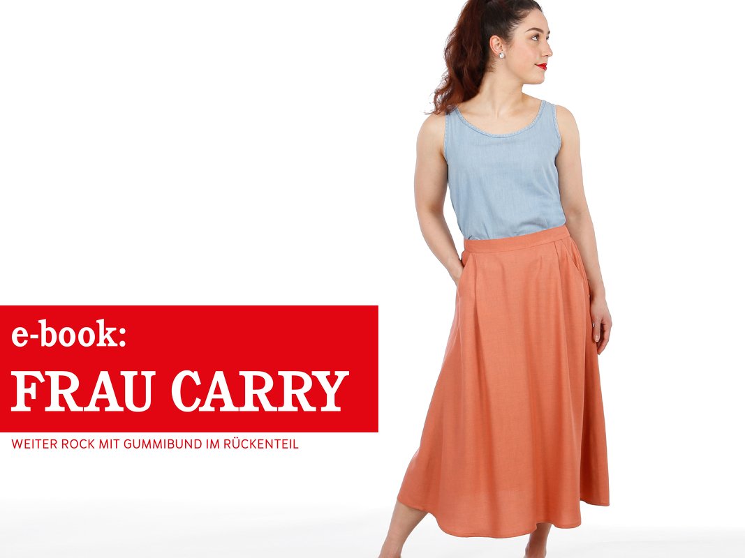 FRAU CARRY • weiter Rock mit Gummibund im Rückenteil, e-book