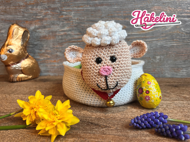 Osterkörbchen Trio Küken, Hase, Schaf