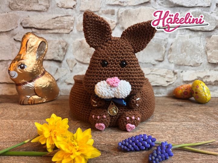 Osterkörbchen Trio Küken, Hase, Schaf