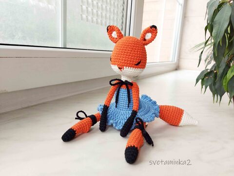 Crochet Fox Pattern Amigurumi Fox Pattern Crochet Ballerina Doll Fox