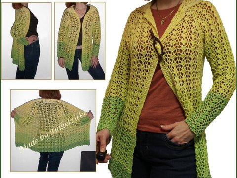 Häkelanleitung Sommerjacke Feenzauber, alle Größen in RVO