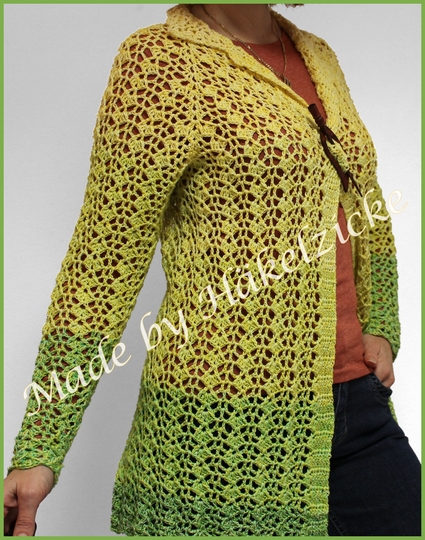 Häkelanleitung Sommerjacke Feenzauber, alle Größen in RVO