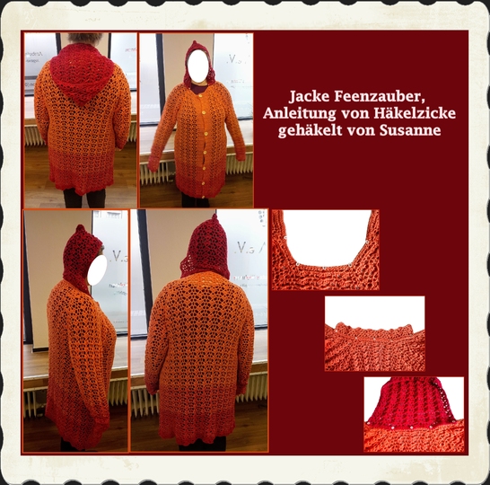 Häkelanleitung Sommerjacke Feenzauber, alle Größen in RVO