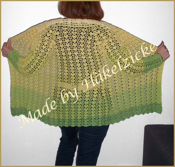 Häkelanleitung Sommerjacke Feenzauber, alle Größen in RVO