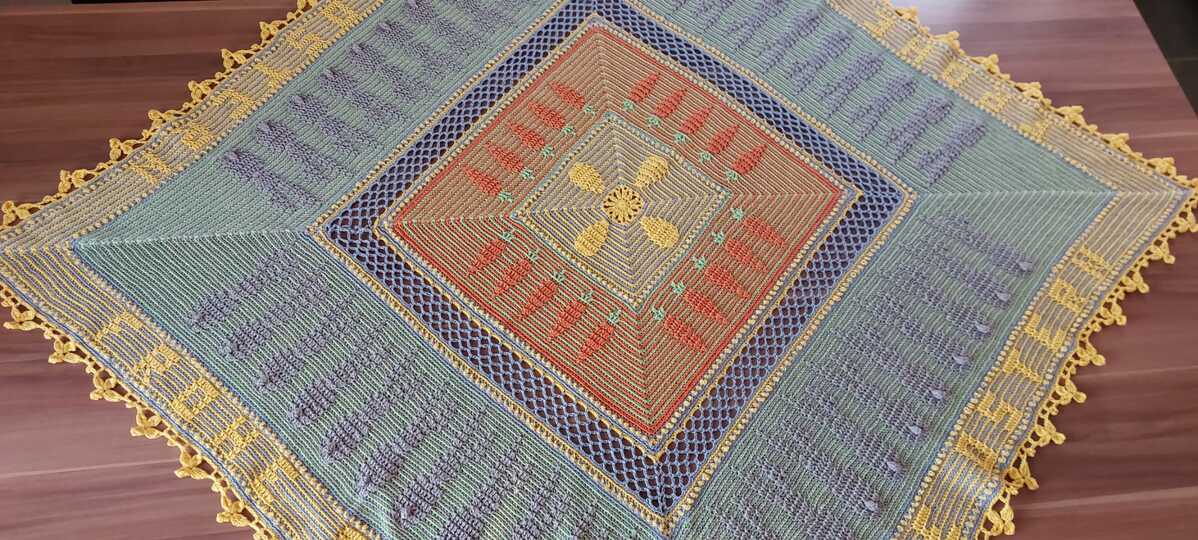 Häkelanleitung Mitteldecke 