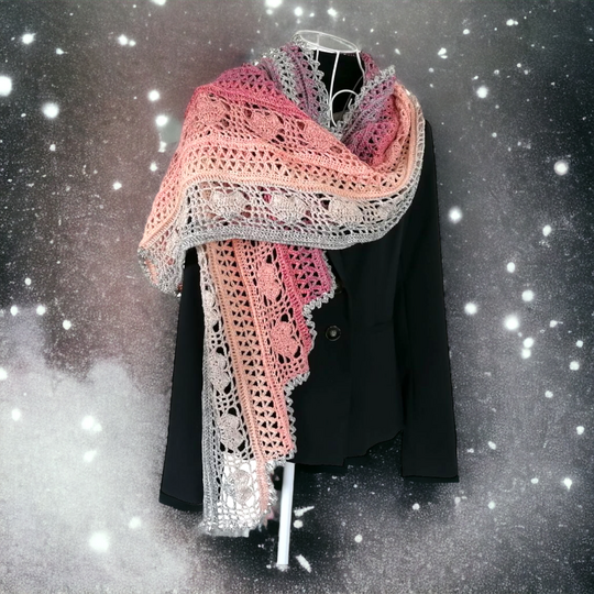 Stola/Schal „Anisja BE“ – Häkelanleitung