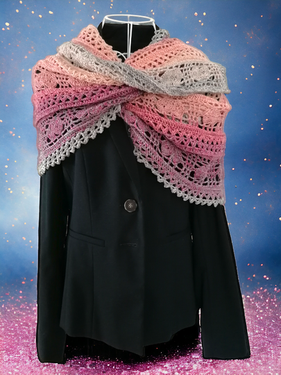 Stola/Schal „Anisja BE“ – Häkelanleitung