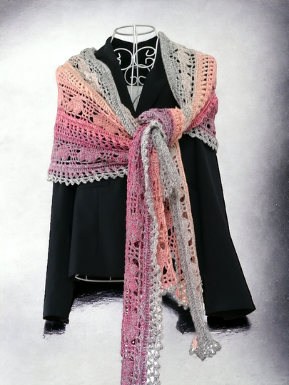 Stola/Schal „Anisja BE“ – Häkelanleitung