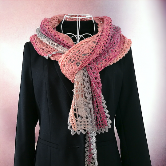 Stola/Schal „Anisja BE“ – Häkelanleitung