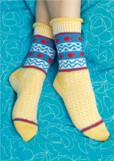 Socken - Kunst am Bein