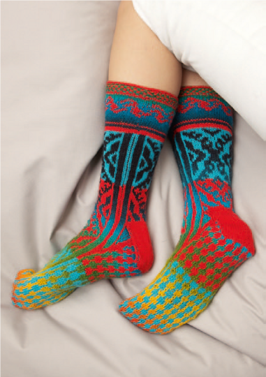 Socken - Kunst am Bein