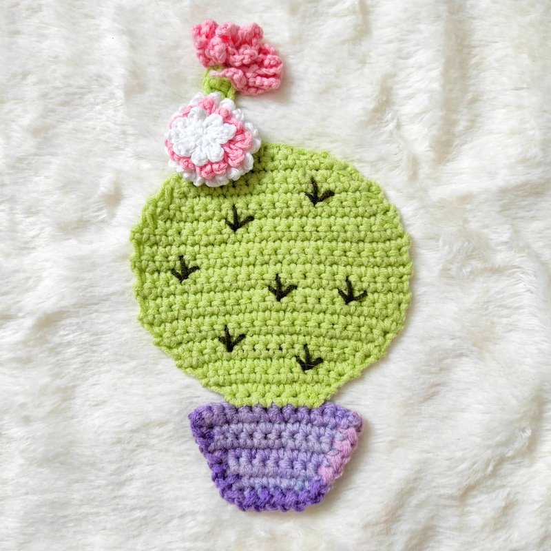 PDF Pattern Crochet Coasters Cactus - Mug Rug - Home Decor - Image 4