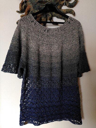 Tunika, Shirt, RVO, alle Größen, häkeln, "Frühlingsduft"