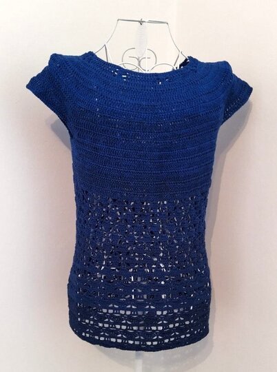 Tunika, Shirt, RVO, alle Größen, häkeln, "Frühlingsduft"