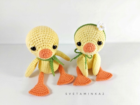 Duck Crochet Pattern Cute Amigurumi Bird with No-Sew Beak Construction