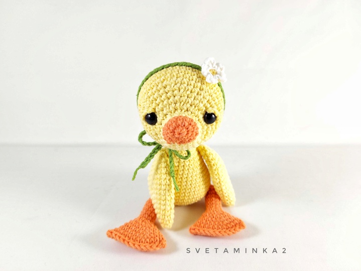 Duck Crochet Pattern Cute Amigurumi Bird with No-Sew Beak Construction