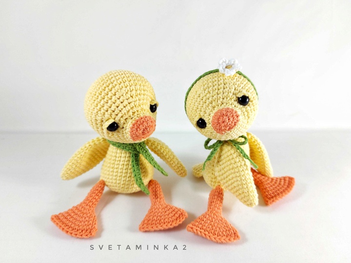 Duck Crochet Pattern Cute Amigurumi Bird with No-Sew Beak Construction