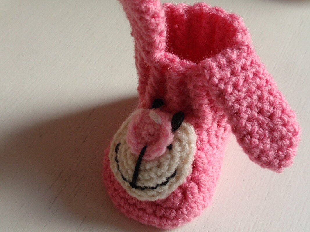 Haakpatroon konijnenslofjes