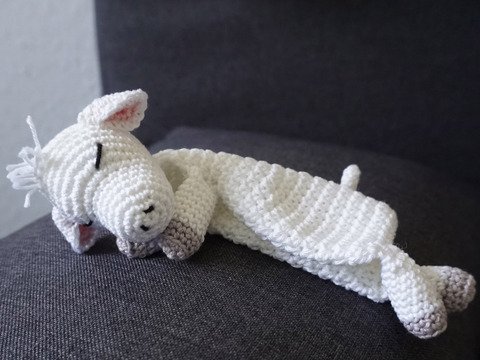 Amigurumi Häkelanleitung Schaf Schmusetuch