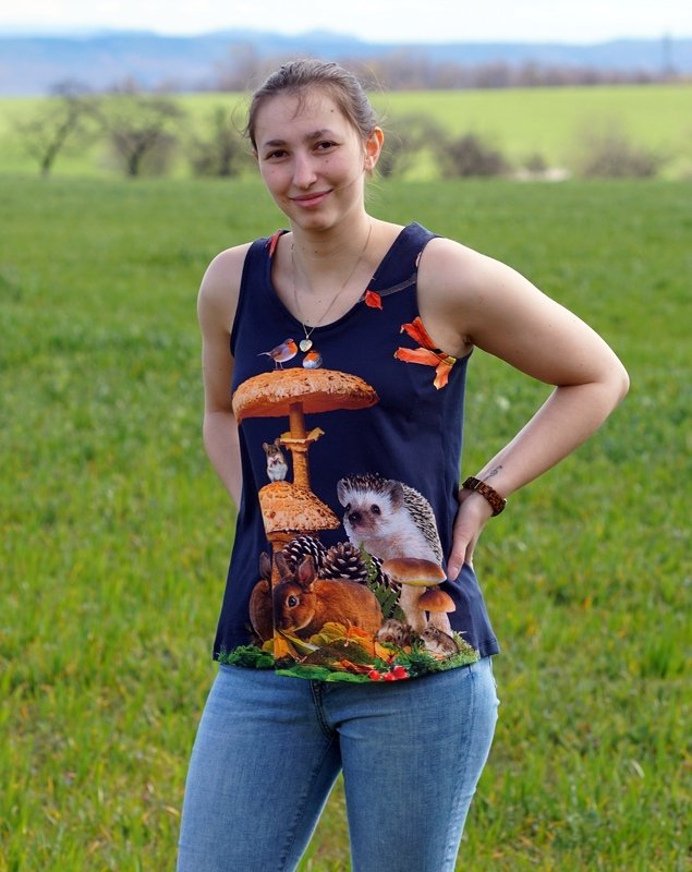Shirt , Sommer Top Luisa nähen mit Schnittmuster und Beamer Datei - Bild 10