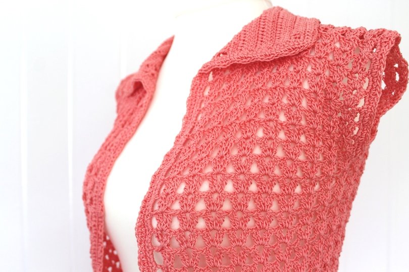 Häkelanleitung Sommer Cardigan "Anita", Größe M, für Fortgeschrittene