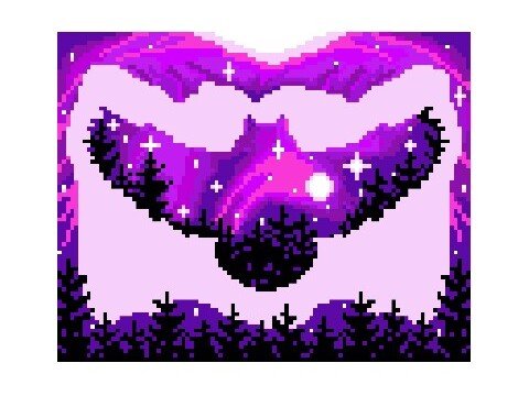 Häkelmuster * EULE SILHOUETTE - pink * Grafik für Fm Decke