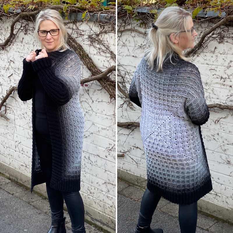 Häkelanleitung Kuscheljacke "Black Pearl" - Bild 2