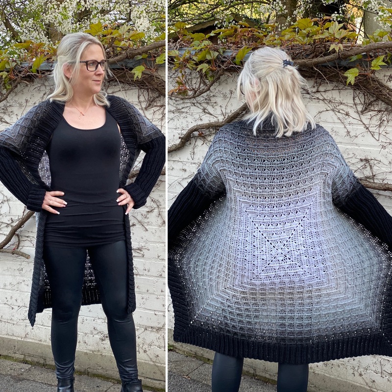 Häkelanleitung Kuscheljacke "Black Pearl" - Bild 3