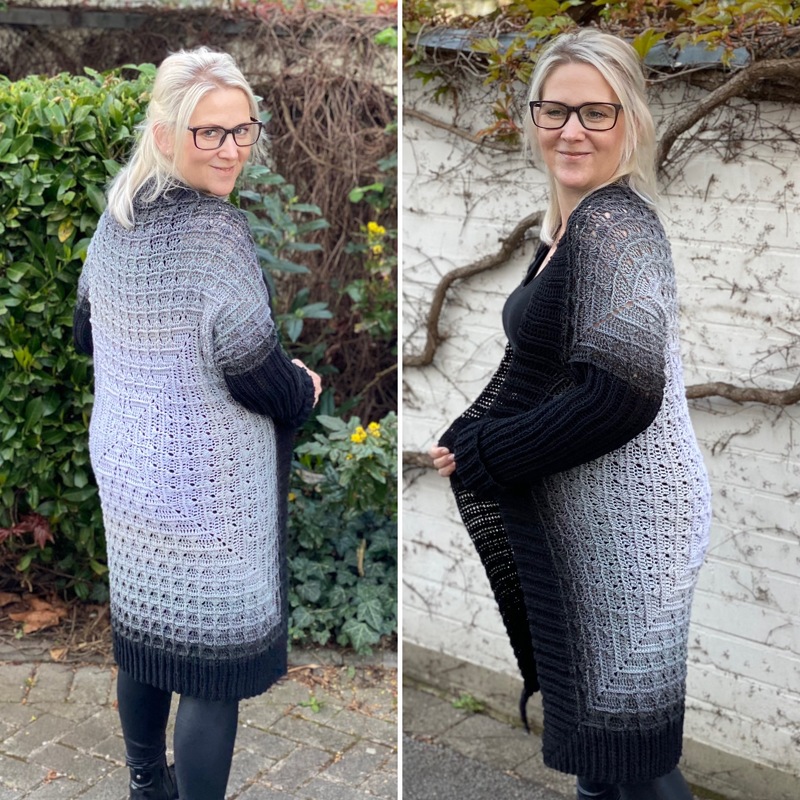 Häkelanleitung Kuscheljacke "Black Pearl" - Bild 6