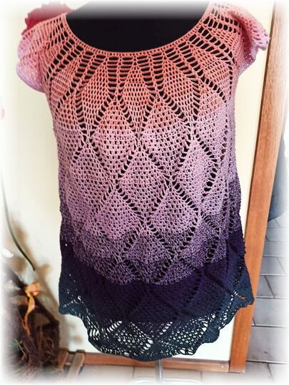 Häkelanleitung Tunika, Shirt Scarlet