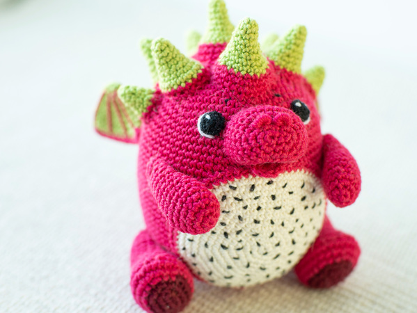 Crochet fruit dragon pattern