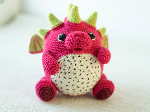 Crochet fruit dragon pattern