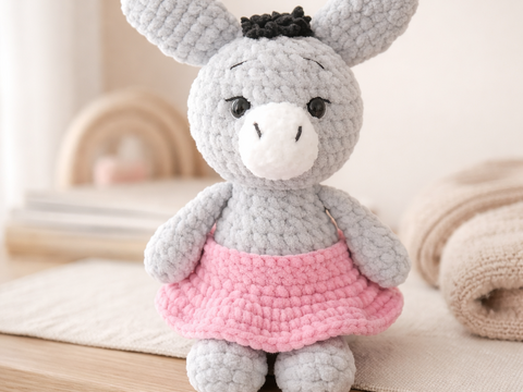 Häkelanleitung Esel, Amigurumi Esel häkeln, Esel häkeln, Kuscheltier Esel