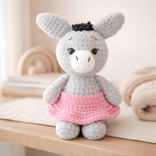 Häkelanleitung Esel, Amigurumi Esel häkeln, Esel häkeln, Kuscheltier Esel