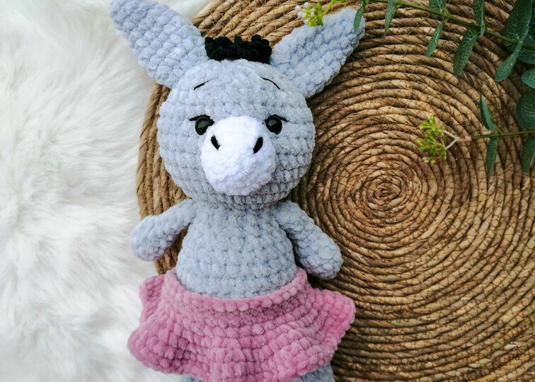 Häkelanleitung Esel, Amigurumi Esel häkeln, Esel häkeln, Kuscheltier Esel